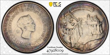 1963 250 Fr Millennium KM-53.2 Matte MS64