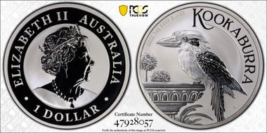 2022-P $1 Kookaburra Ag MS69