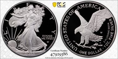 2023-W $1 Silver Eagle PR69DCAM