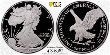 2022-W  $1 Silver Eagle PR70DCAM