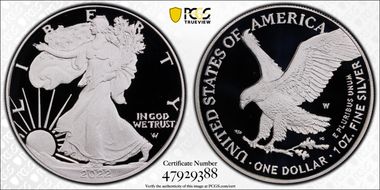 2022-W  $1 Silver Eagle PR70DCAM