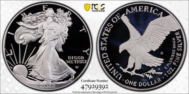 2022-S $1 Silver Eagle PR69DCAM