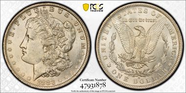 1883-O $1 MS62