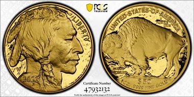 2023-W $50 American Buffalo  .9999 Fine Gold First Strike PR70DCAM