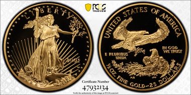 2001-W $25 Gold Eagle PR69DCAM