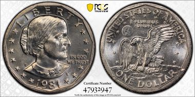 1981-D SBA$1 MS66