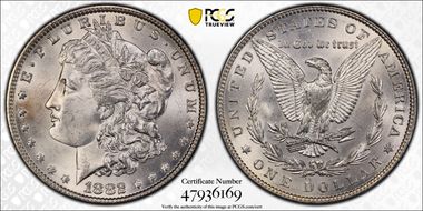 1882 $1 MS64