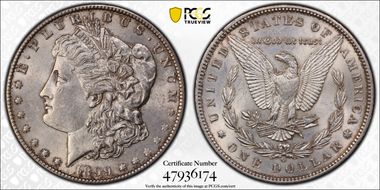 1899-O $1 AU58