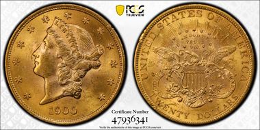 1900 $20 MS63