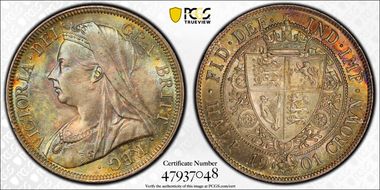 1901 1/2 Cr S-3938 MS63