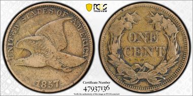 1857 1C Clash w/ 50C, FS-402 F15