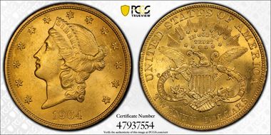 1904 $20 MS63