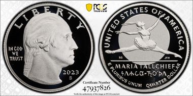 2023-S 25C Maria Tallchief-Silver First Strike PR70DCAM