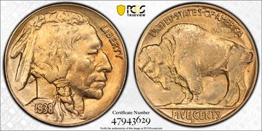 1938-D 5C Buffalo MS63