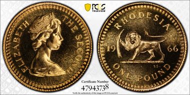 1966 £1 PR65