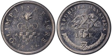 1996. 2 Lipe Olympics MS63