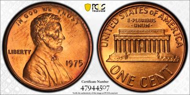 1975 1C MS65RD