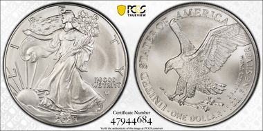 2023 $1 Silver Eagle MS70