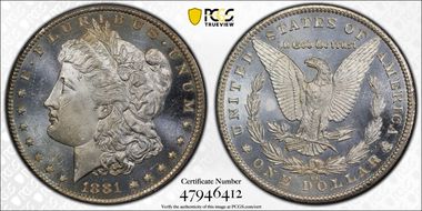1881-CC $1 MS65DMPL