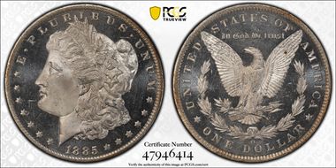 1885-O $1 MS66+ DMPL