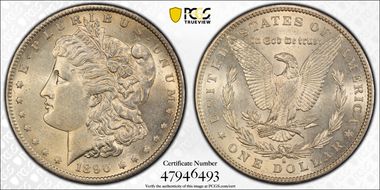 1890-S $1 AU55