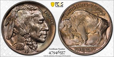 1938-D 5C Buffalo MS66
