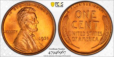 1931 1C MS67RD