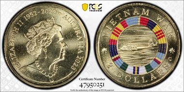2023-C $2 Vietnam War Colorized MS69