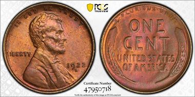 1922-D 1C MS63BN