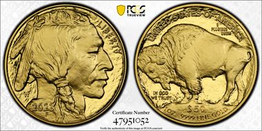 2023-W $50 American Buffalo  .9999 Fine Gold PR70DCAM