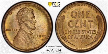 1909-S VDB 1C MS65RB