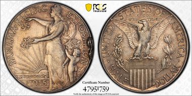 1915-S 50C Panama-Pacific N1