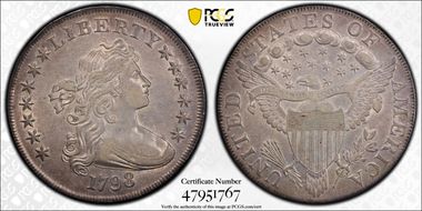 1798 $1 Large Eagle AU50