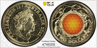 2022-C $2 Honey Bee Colorized MS68