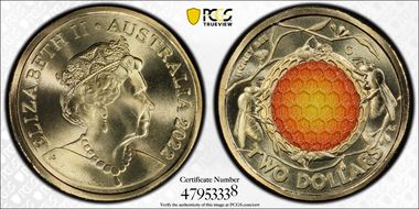 2022-C $2 Honey Bee Colorized MS69