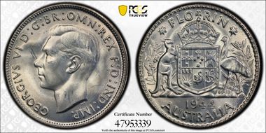 1944-S Florin KM-40  Ag MS64