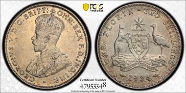 1934(m) Florin AU50