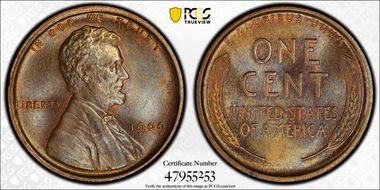 1909 1C Lincoln MS64BN