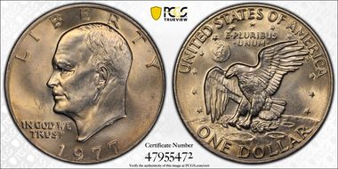 1977 $1 MS66
