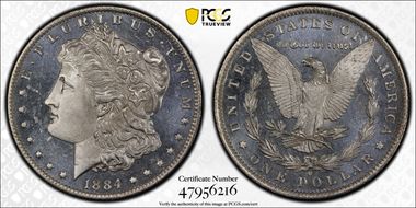 1884-O $1 MS66+ DMPL