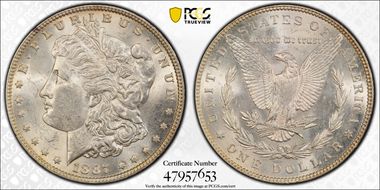1887 $1 MS62
