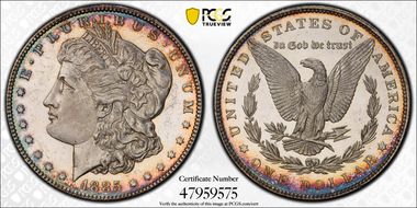 1885 $1 MS63DMPL