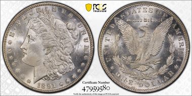 1891 $1 MS64