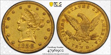 1856-O $10 XF45