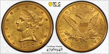 1897-O $10 MS61