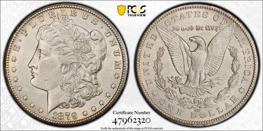 1879-CC $1 Capped Die AU55