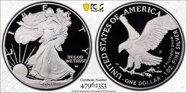 2021-S $1 Silver Eagle - Type 2 PR70DCAM