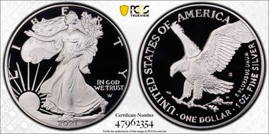 2021-S $1 Silver Eagle - Type 2 PR70DCAM