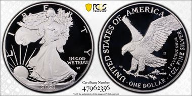 2021-S $1 Silver Eagle - Type 2 PR70DCAM