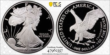 2021-S $1 Silver Eagle - Type 2 PR69DCAM